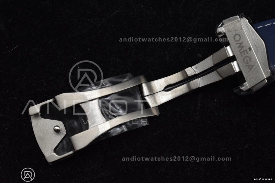 1009 A8605 Edition Clone Blue Best Ceramic VSF Dial 1:1 Blue GMT Strap Ocean 600M Planet Bezel on Rubber Super Trendsetting Co-Axial 43.5mm 0403